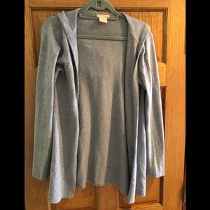 The softest grey cardigan